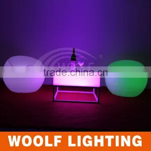 Remote Color Changing Waterproof LED Glowing Square Bar Table Household Dinner Table thumbnail-5