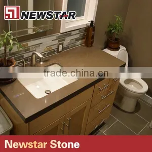 Newstar Laminated Quartz Stone Bathroom Vanity Top thumbnail-1