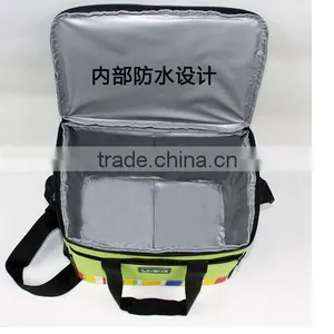CY153 Lunch Tote Bag Box Cooler Bag, Silver Interior and Long Handles, Picnic Cold Drink Insulation Bag Cooler Bag Freezable thumbnail-4