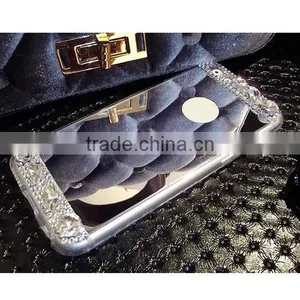 Cell Phone Case With Mirror,TPU Mirror Diamond Phone Case for IPhone 6S 6Plus thumbnail-1