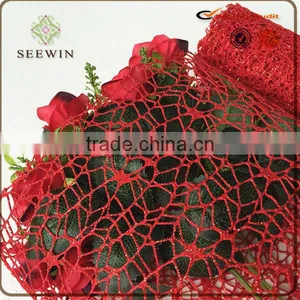 Hot Sale Star Mesh With Glitter for Christmas Flower Packing thumbnail-1