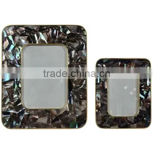High Quality Best Selling Mother of Pearl Black and White Inlay Photo Frame thumbnail-1