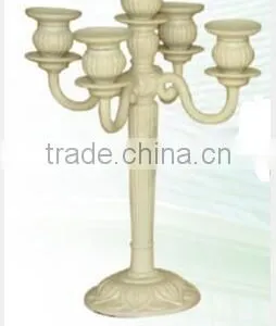 Antique Cast Iron Stemmed Candle Holders thumbnail-1