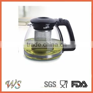 Custom Handmade Borosilicate Glass Teapot Coffee Pot Heat Resistance Glass Pot thumbnail-2