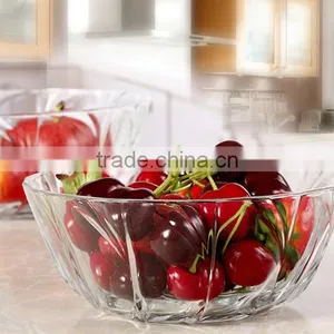 9inch,8inch, 6.5inch 5.5inch, 4.5inch Clear Glass Fruit or Salad Bowl thumbnail-1