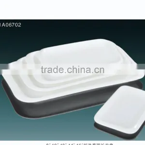 2014 Hot Sale White Ceramic Retangle Dinner Plate thumbnail-1