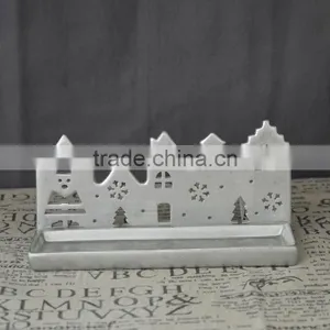 Christmas Indoor Decoration Tealight Plate Holder Silver Colour Wholesale thumbnail-4