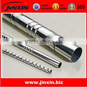 Embossed Pipe Spiral Pipe Stainless Steel Pipe for Window Fence and Curtain thumbnail-1