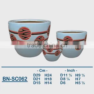 Vietnamese Ceramic Indoor Pot/ Indoor Planter BN-SC062 thumbnail-1