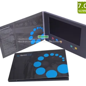 2017 Hot Selling Grey Color Printing 7 Inch LCD Screen Digital Video Brochure/video Greeting Card/video Business Card thumbnail-1