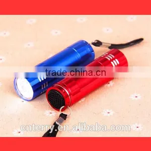 9 Long Life Mini Ultra Bright LEDs Flashlight,LED Torch thumbnail-1
