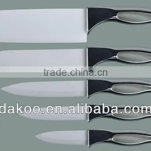 4 Pieces Beautiful Electroplate Handle Zirconia Ceramic Knife thumbnail-1