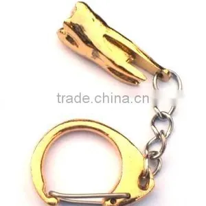 Molar Keychain , Large , Gold Plated thumbnail-1