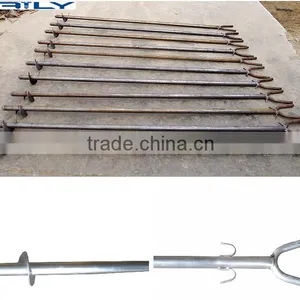 Factory Sale Steel Ground Screw Anchor for Greenhouse Building thumbnail-1
