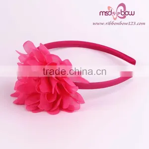 Wholesale Cheap Baby Headband Handmade Organza Fabric Flower Headband thumbnail-6