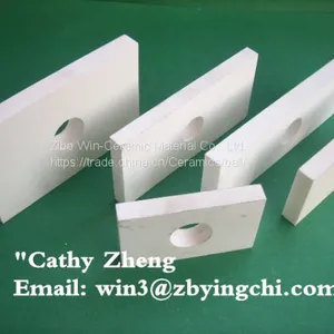 95% Al2O3 Construction Alumina Ceramic Tile for Concrete Pan Mixers thumbnail-3