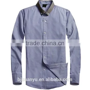 Men Handsome White Business Pontied T/C Dress Shirt 2015 thumbnail-4