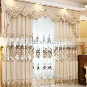 TOP ONE Curtain Factory More Than 20 YEARS First -class Quality Creative Designs Jacquard Sheer Blackout Embroidery Curtain thumbnail-3