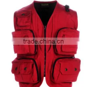High Quality Breathable Custom Multi Pocket Fishing Vest Wholesale From China thumbnail-1