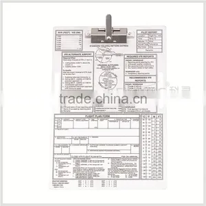 Chinese Manufacturer High Quality Metal Pilot Clipboard, Aviation Training Metal Kneeboard With Two Holes on Side #IFR thumbnail-1