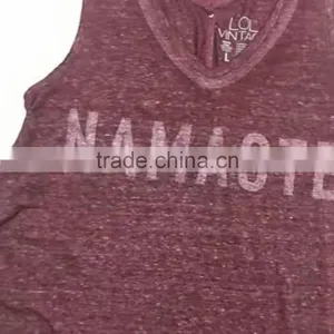 Clearance Sale Women Cotton Fitness Workout Tank Top thumbnail-2