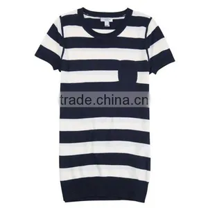 2014 New Fashion Stripes Pullover Women Knit Sweater Wholesale thumbnail-1