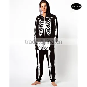 Adult Skeleton Onesie Cotton Terrry thumbnail-1