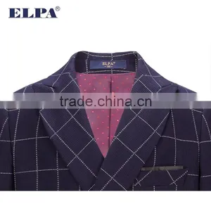 ELPA Plaid Kids Fashion Clothes Fancy 3 Pieces Woolen Kids Boy Suit thumbnail-6