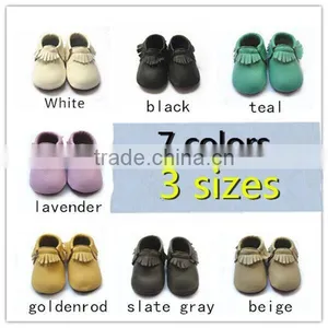 High Quality Hot Sale Baby Moccasins With Rubber Sole thumbnail-2