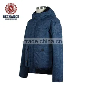 2017 New Men's Outdoor Bomber Down Jacket Winter Parka With Hood thumbnail-2
