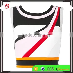 2017 New Style Custom Made Sexy Seamless Stretch Yoga Sport Bra Ladies Fashion Cropped Top thumbnail-1