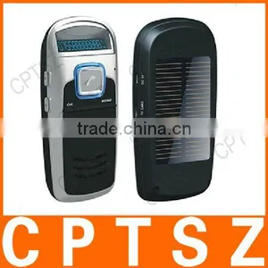 Solar Panel Bluetooth Hands-free Car Kit With FM Transmitter thumbnail-1