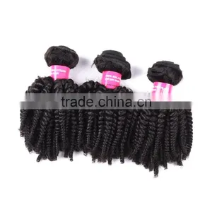 On Sale Virgin Malaysian Afro Kinky Curl Human Hair Extension thumbnail-6