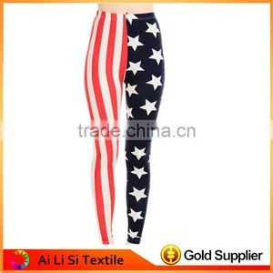 Woman Digital Printed Sexy Tight Legging Woman USA Flag Leggings thumbnail-1