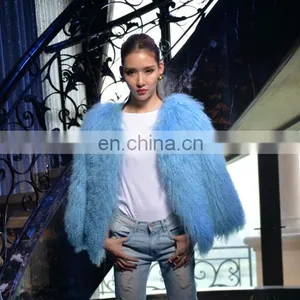 Hot-sale Mongolian Lamb Fur Coat Women Winter Fur Jacket thumbnail-1