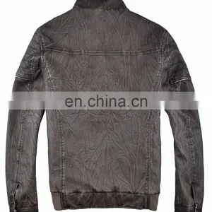 2015 Hot Sale Special pu Leather Jacket Men With Reasonable Price thumbnail-3