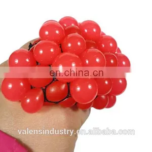 Hot 2017 Wholesale Stress Relase Squeeze Mesh Grape Ball Toys Squishy Mesh Ball Factory Supplier thumbnail-3