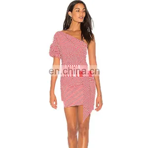 Latest Ladies Clothes Long Sleeve off Shoulder Korea Woman Spring/autumn Mature Sexy Dresses thumbnail-1