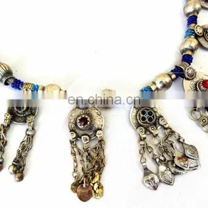 -Vintage Gypsy Kuchi Jewlery-Boho Hippie Afghani Vintage Necklace thumbnail-3