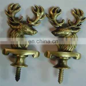 High Fashoin 3d Antique Brass Custom Animal Deer Shape Souvenir thumbnail-1