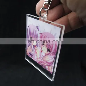 Made in China Rectangle Transperant Acrylic Keychain Photo Insert thumbnail-3