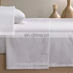 100% Cotton Hotel Linen Plain Flat Sheet thumbnail-5