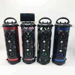 Portable Karaoke Super Bass Bazooka Speaker FM Radio Phone Holder USB 360 Degrees Surround Speaker thumbnail-5
