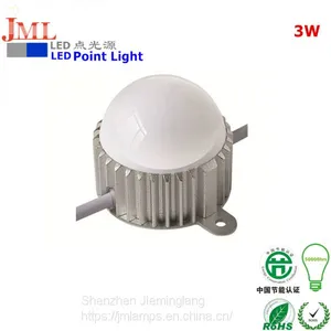 Full Color Amusement Ride Lights DC24V Aluminum Alloy Point Light Source LED Point Light JML-PL-A03W thumbnail-1