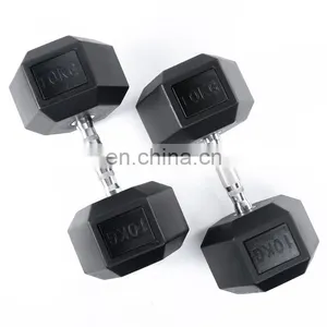 Free Weights Fitness Dumbbells Fitness Customize Dumbbells Gym Hex Rubber Dumbbell thumbnail-7