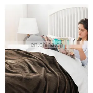 Eco Friendly Premium Super Cozy Fade Resistance 100% Polyester Design Organic Flannel Fleece Blanket thumbnail-2