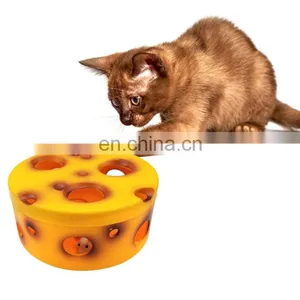 Cat Play Toy Cheese Box With Electric Mouse Cat Funny Teaser Toy Mouse Toy thumbnail-5