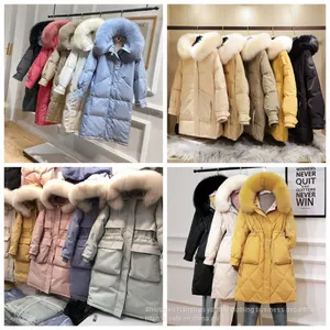 Zhejiang Manufacturer Autumn and Winter New Mid Long Korean Cotton Padded Jacket Women's Warm Coat Down Jacket Female Brand Stock Tail Goods thumbnail-1