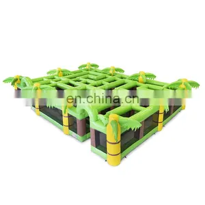 Inflatable Jungle Maze Tunnel Obstacle Laser Tag Playground For Sale thumbnail-1
