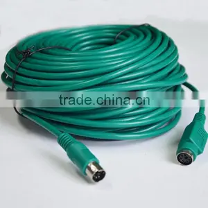 Green Mini Din 6 Pin Cable for Keyboard PS2 thumbnail-2
